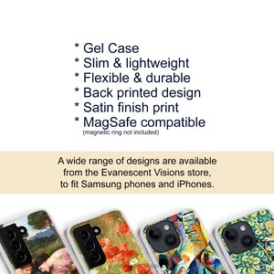 William Morris Designs Phone Case for iPhone 16, 15, 14, 13, 12, 11, 10, X, XR, XS, Max, Pro, 8, 7, SE, Fine Art, Birds, Violet image 2