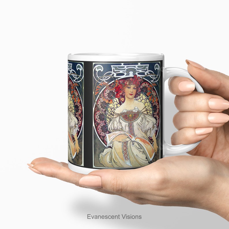 EvanescentVisions Mucha Reverie Mug - Thumbnail 3