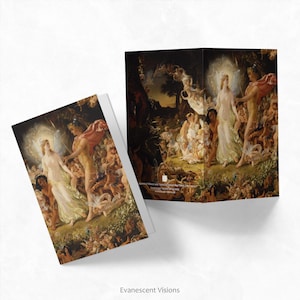 Cartes d'art féeriques, à l'unité ou en paquet, cartes pour lettres avec enveloppes, jeu de notes de notes Songe d'une nuit d'été de Shakespeare, cartes personnalisées ou vierges