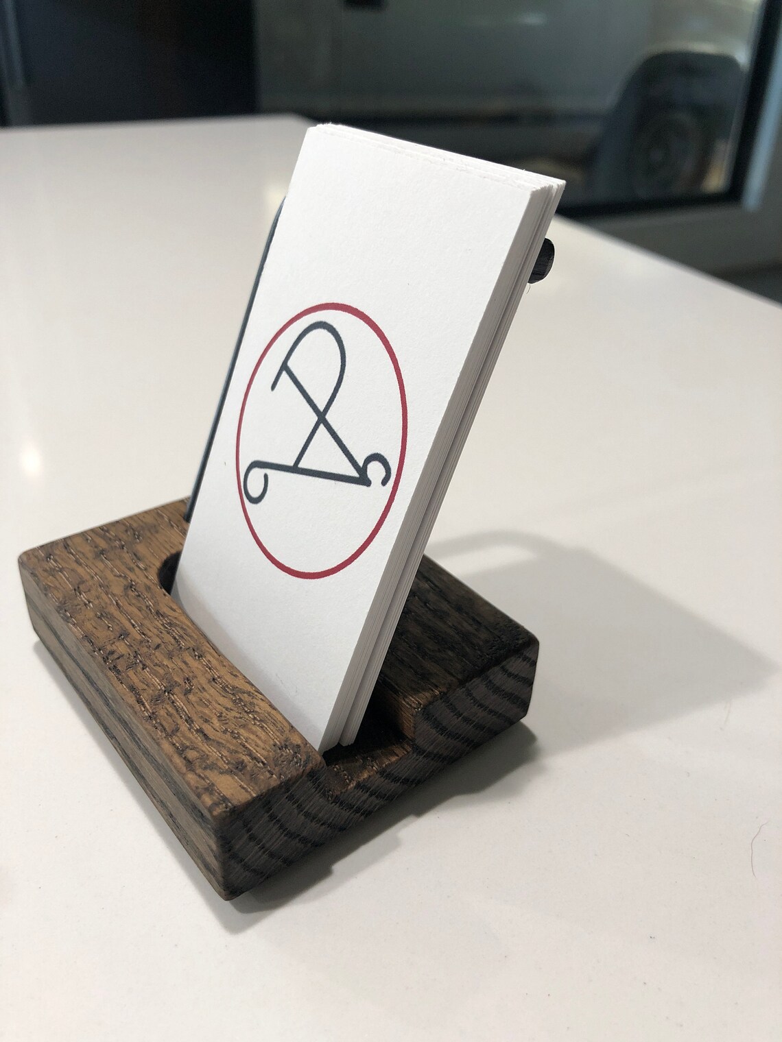 Vertical Business Card Holder Etsy