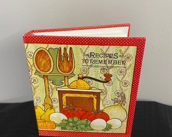 Bows Bling Recipe Journal Vintage Recipe Album Food Book Gift Recipe Book Flowers Cups Mixers
