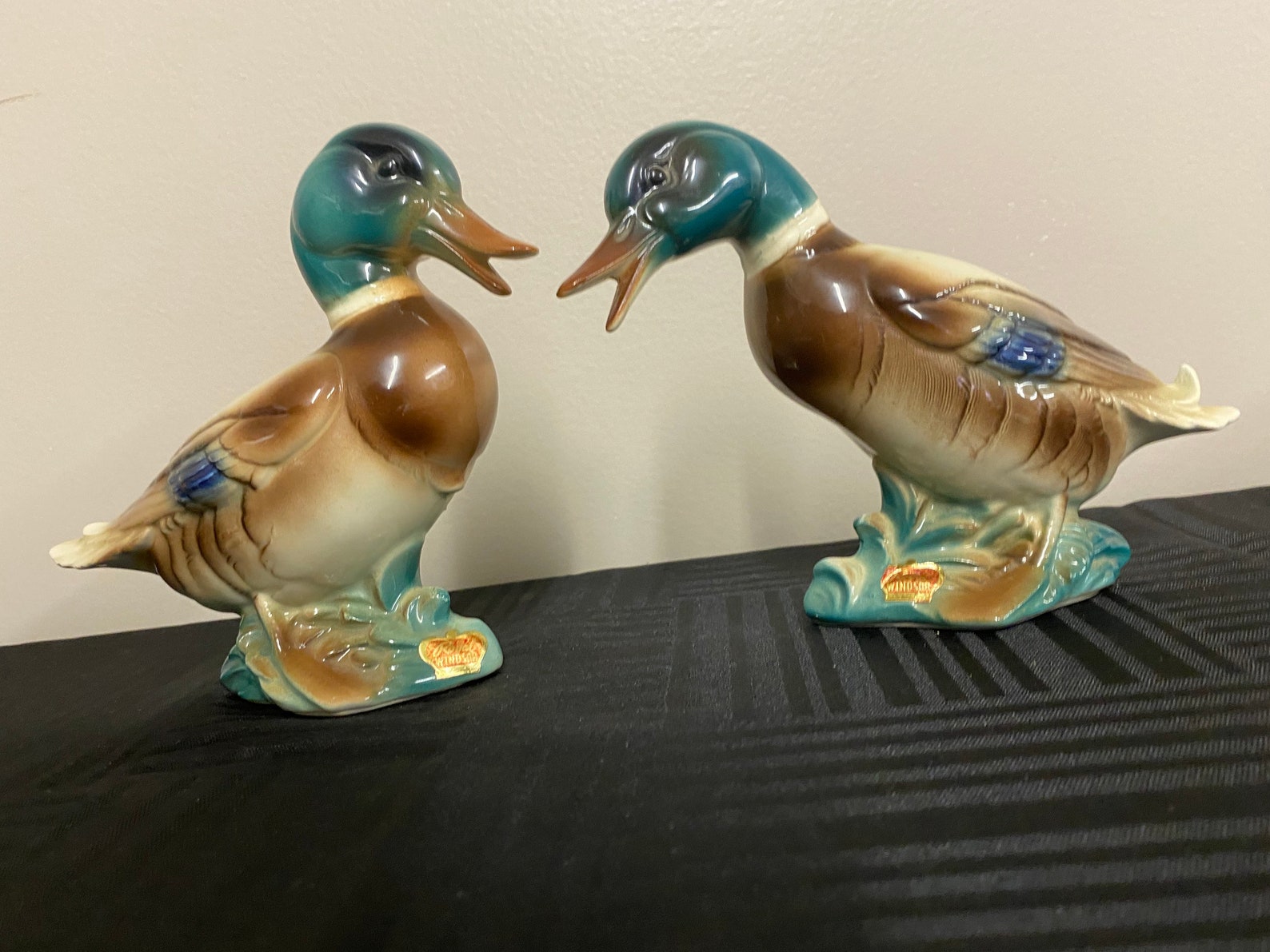 Vintage Royal Windsor Royal Copley Mallard Duck Figurines Etsy