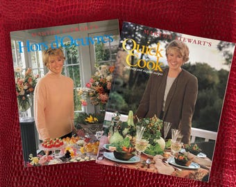Martha Stewart Cookbooks Quick Cook & Hors d’Oeuvres - 2 Martha Stewart Cookbooks 1983 - 1984 Softcover