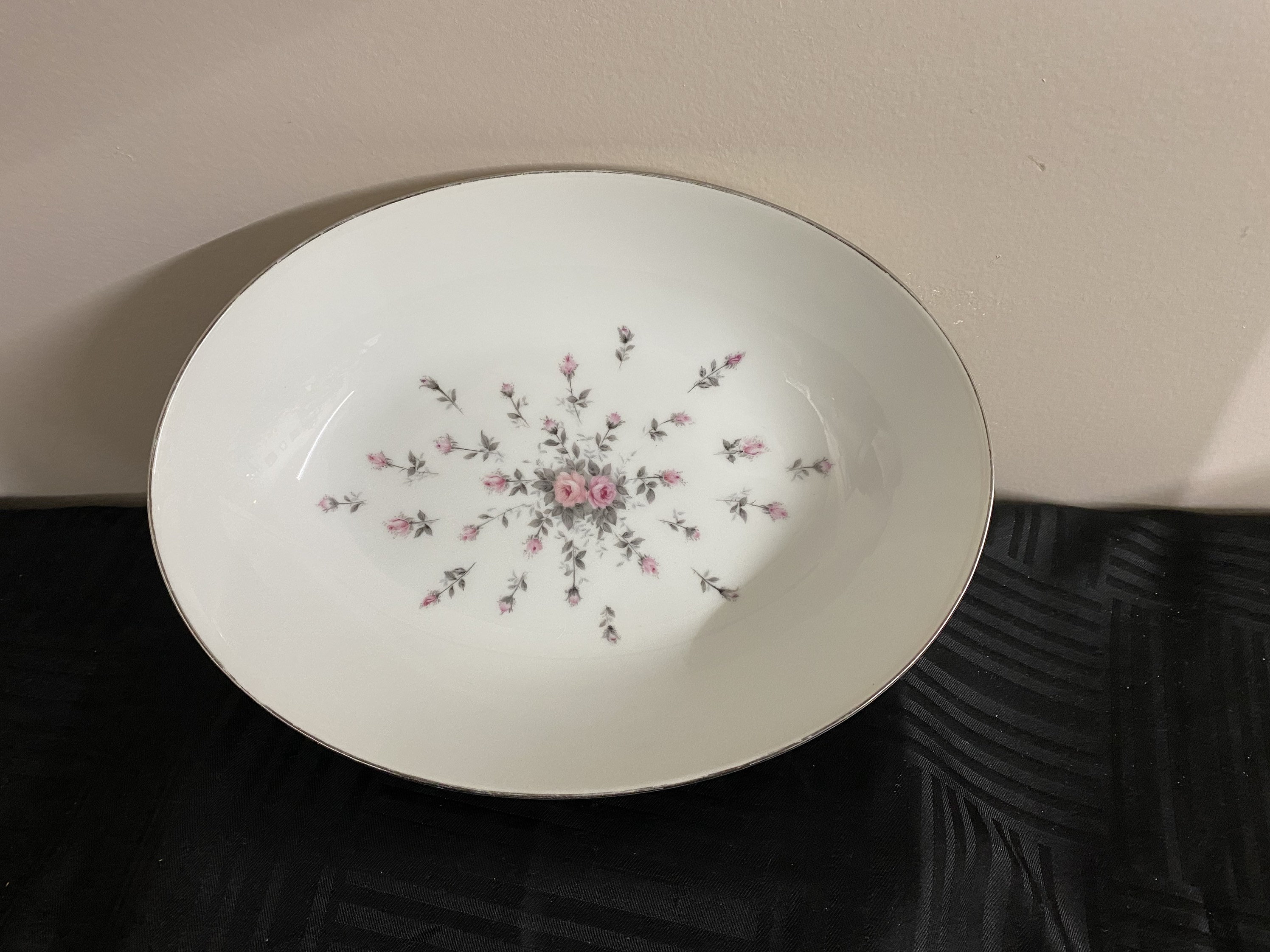 Harmony House Fine China Rosebud Vegetable Bowl Vintage Etsy