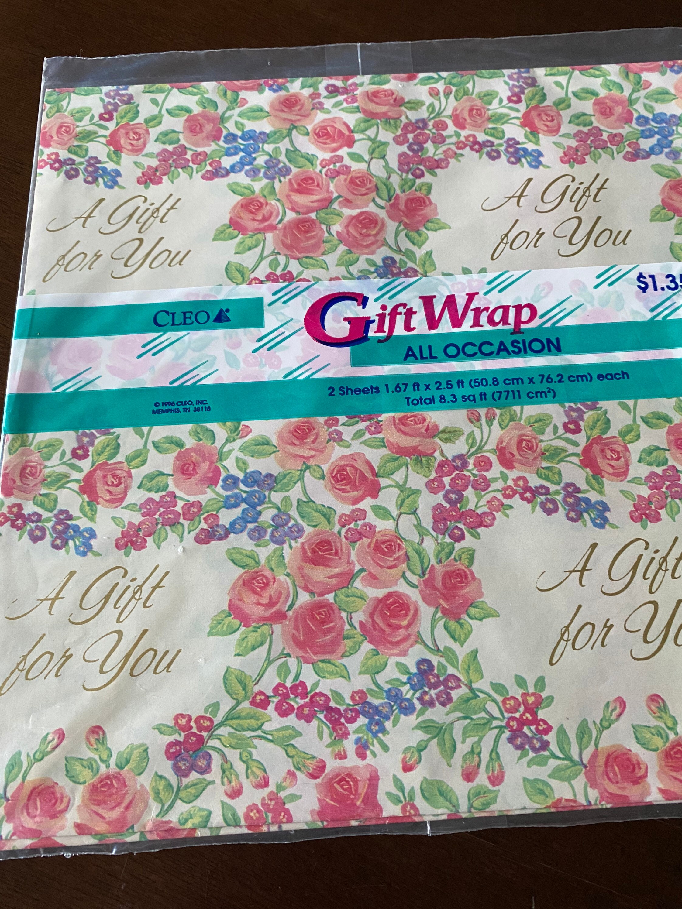 Vintage Gift Wrap/ Wrapping paper / Unopened / Ephemeral/ Gift Etsy