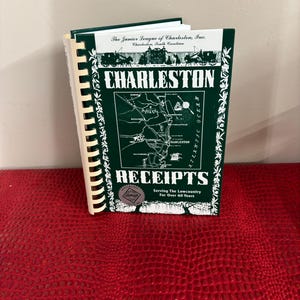 Charleston Receipts Cookbook - Junior League of Charleston- Vintage cookbook 1950- 36th printing 2016- Like New - Charleston, SC