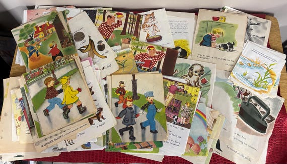 Vintage Children's Book Pages – Little Golden Book Ephemera for Journals