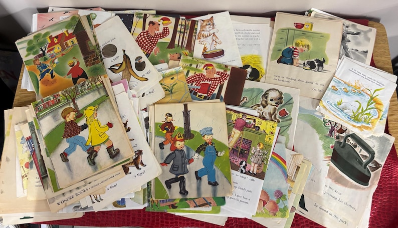 Vintage Children's Book Pages – Little Golden Book Ephemera for Journals image 1