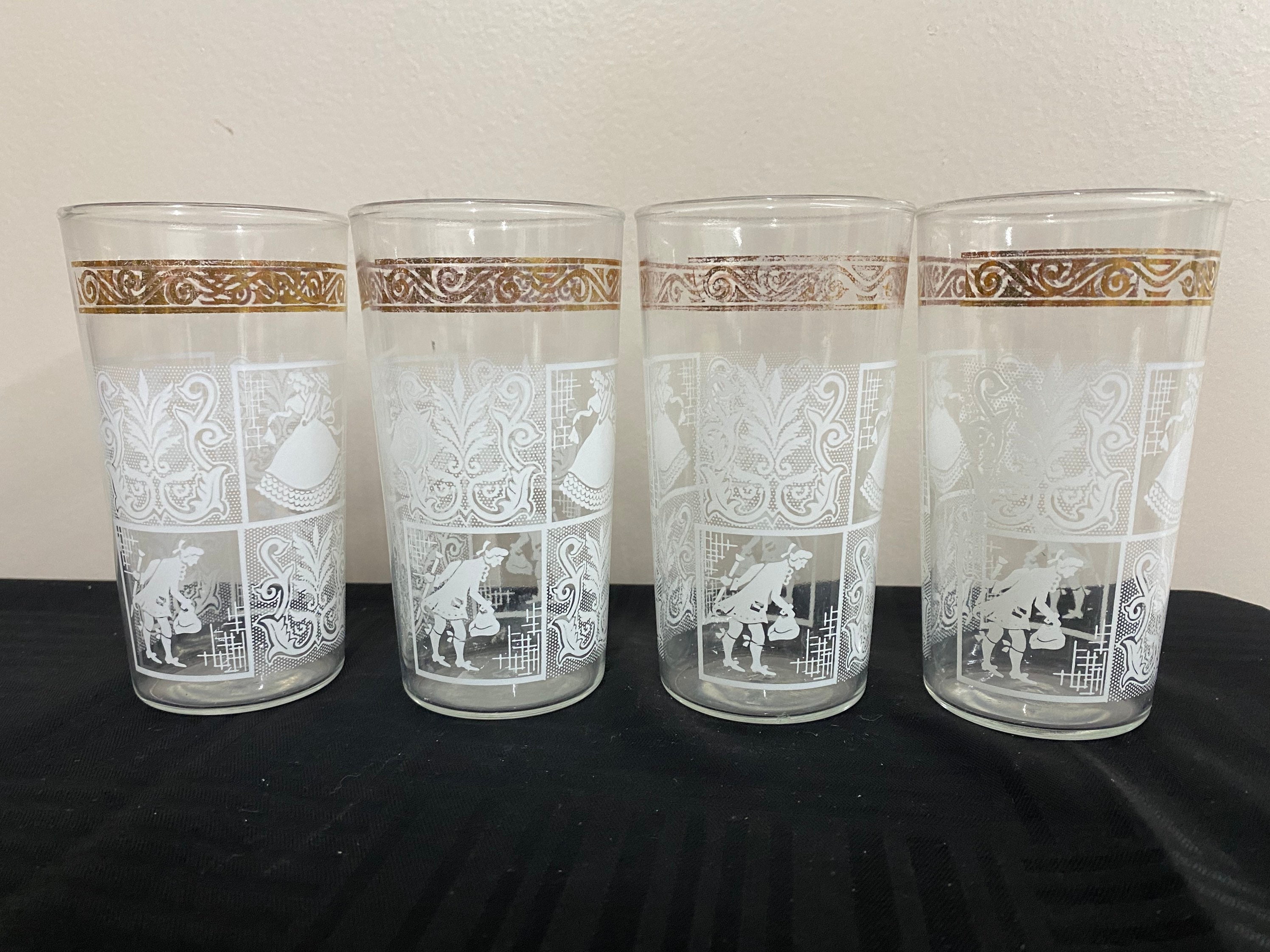 Anchor Hocking Colonial Pattern Drinking Glasses 8oz Etsy