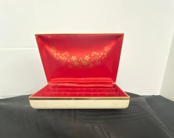 Vintage Midcentury Jewelry Box /Earring Box / Jewelry Storage/ MCM