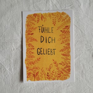 Postkarte "Fühle dich geliebt"