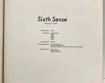 非常に希少なヴィンテージ コム デ ギャルソン「Six」マガジン、第 3