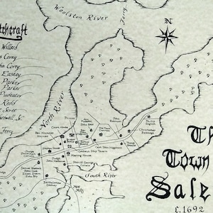 Salem Massachusetts map 1692