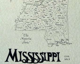 Mississippi map