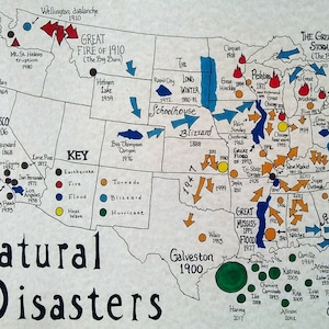 Natural Disasters U S A Map Etsy Il 300x300.2684607439 Ndk9