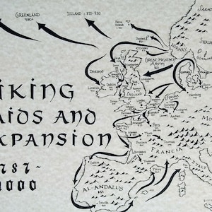 Viking Raids and Expansion map