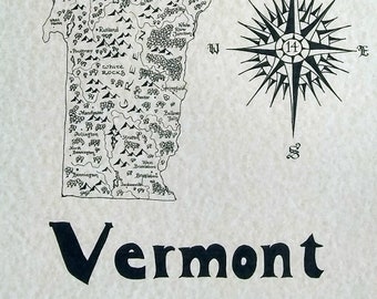 Carte du Vermont
