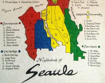 Seattle Neighborhoods Map
