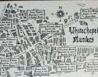 Carte de Jack l'Eventreur