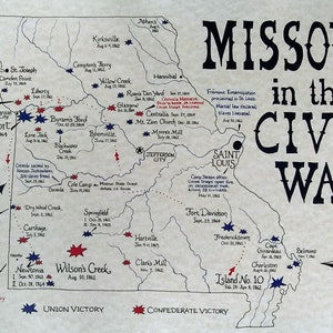 Missouri Civil War map