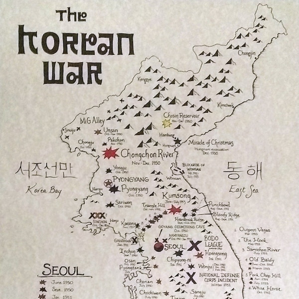 Korean War map