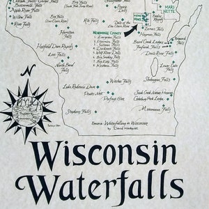 Wisconsin Waterfalls map