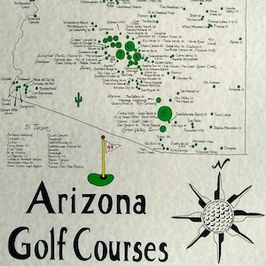 Arizona Golf map