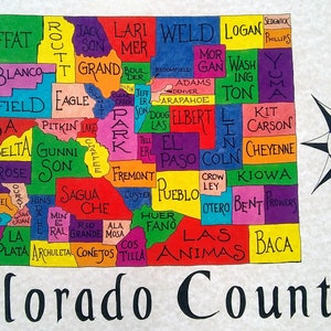 Colorado Counties map