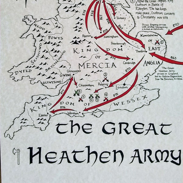 Great Heathen Army Viking map