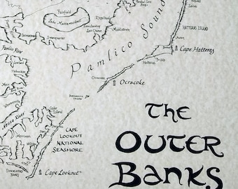 Outer Banks map 11x17