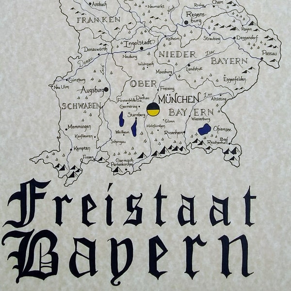 Bavaria Germany map