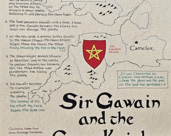 Sir Gawain and the Green Knight map