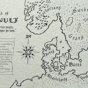 Beowulf hand drawn map