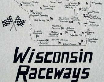 Wisconsin Raceways map