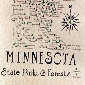 Minnesota State Parks map