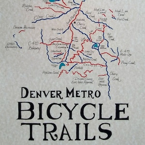 Denver Bike Trails map