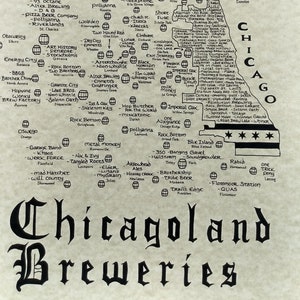 Chicagoland Breweries map