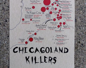 Chicagoland killers map