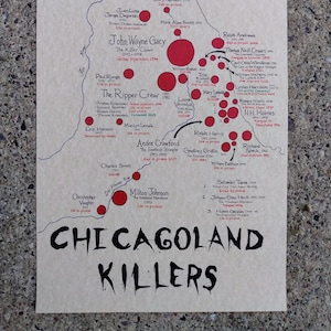 Chicagoland killers map