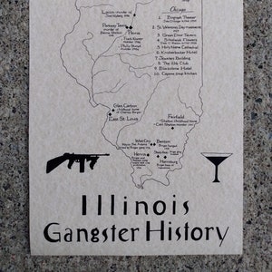 Illinois gangster history map