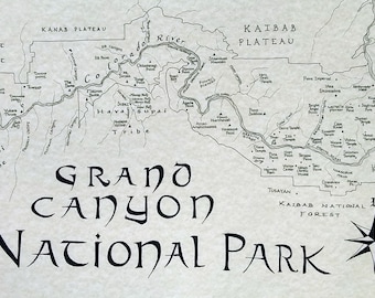Grand Canyon map
