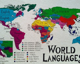 World Languages map