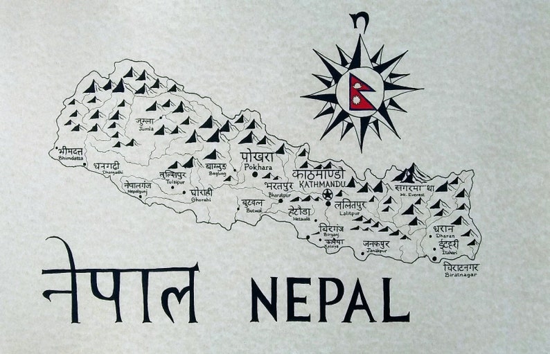 Carte du Népal image 1