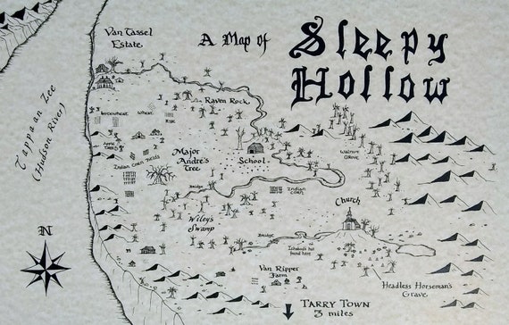 Sleepy Hollow Map - Etsy