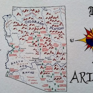 Arizona State Parks map