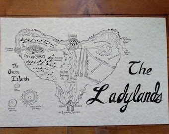 Uterus anatomy map hand drawn