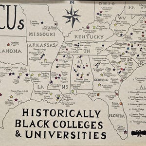 HBCUs map