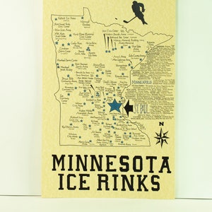 Minnesota Ice Rinks map