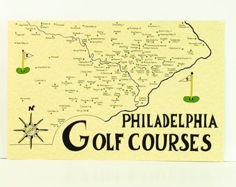 Philadelphia golf course map