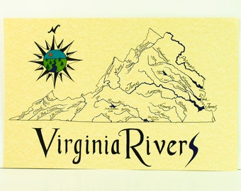 Virginia rivers map